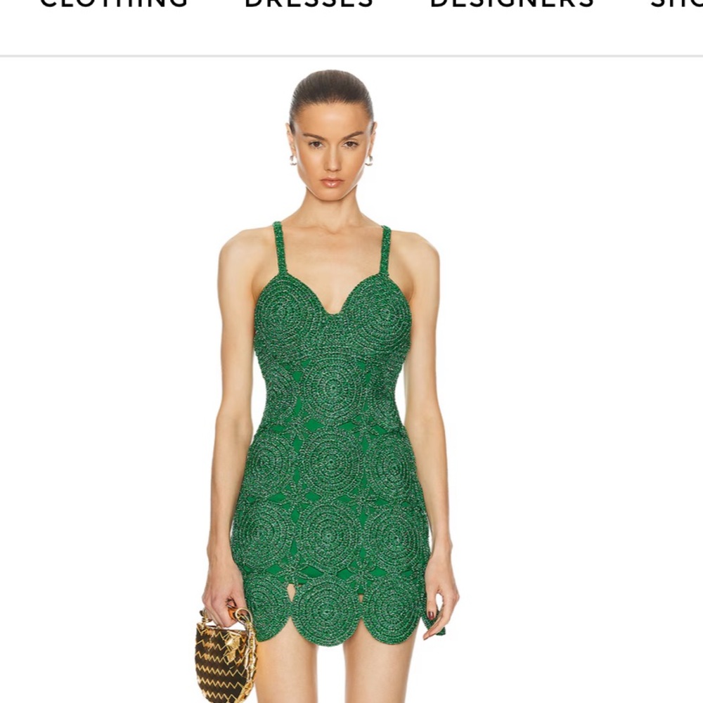 Simon Miller Green Crochet Dress